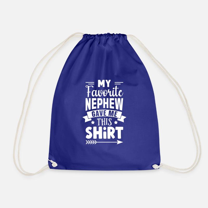 Mein Lieblingsneffe hat mir das geschenkt - Turnbeutel - Königsblau