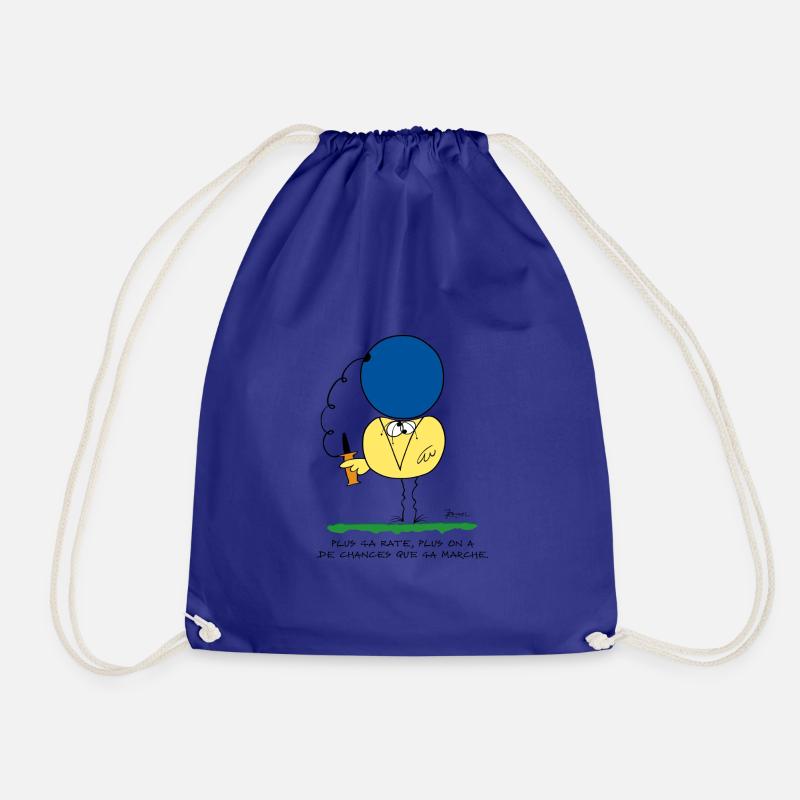 Plus ça rate, plus ça marche - Sac de sport léger - bleu roi
