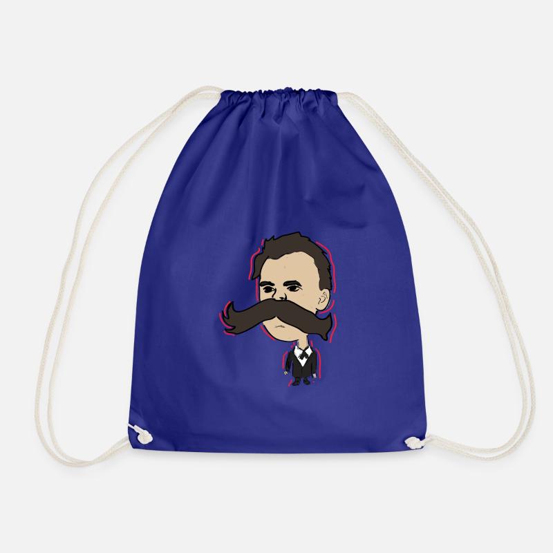 Nietzsche - Drawstring Bag - royal blue