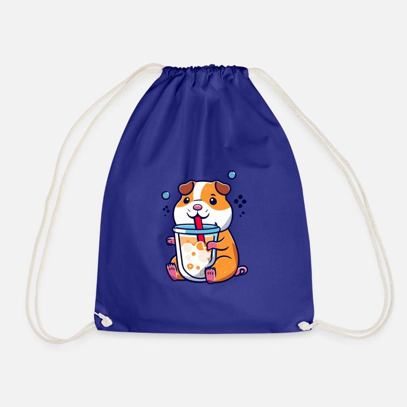 Bubbletea Hamster Geschenk - Turnbeutel - Königsblau