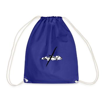 Glider Glider Glider Pilot Pilot - Drawstring Bag - royal blue - Front