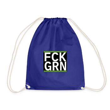 FCK GRN - Turnbeutel - Königsblau - Vorne