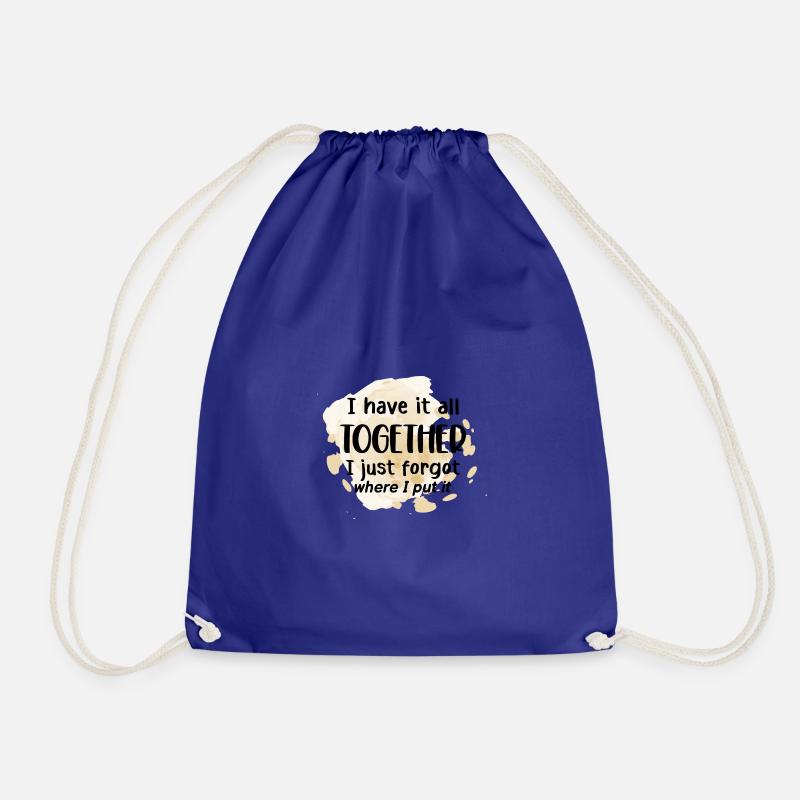 Funny Sacastic Quote - Drawstring Bag - royal blue