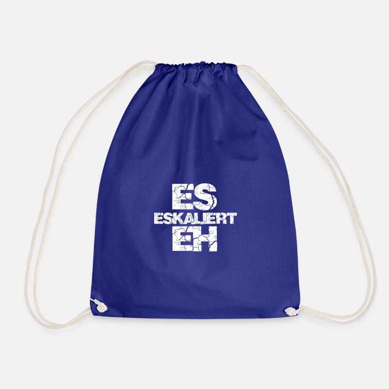 Es eskaliert eh - Turnbeutel - Königsblau