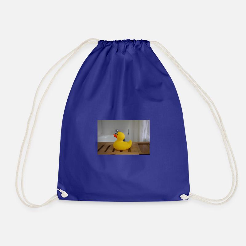Rubber ducky - Drawstring Bag - royal blue