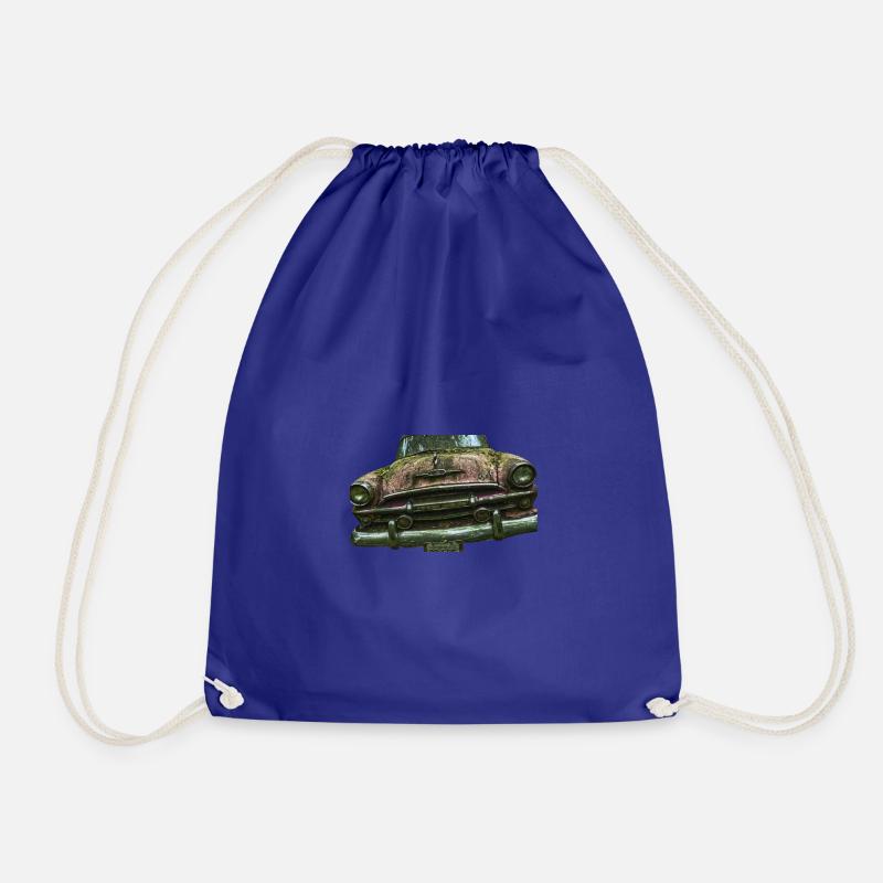 Old Car - Drawstring Bag - royal blue