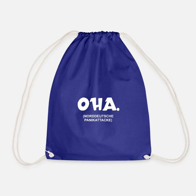 Oha | Norddeutsche Panikattacke | nordisch - Turnbeutel - Königsblau