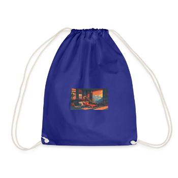 Matelas avec vue. - Sac de sport léger - bleu roi - Devant