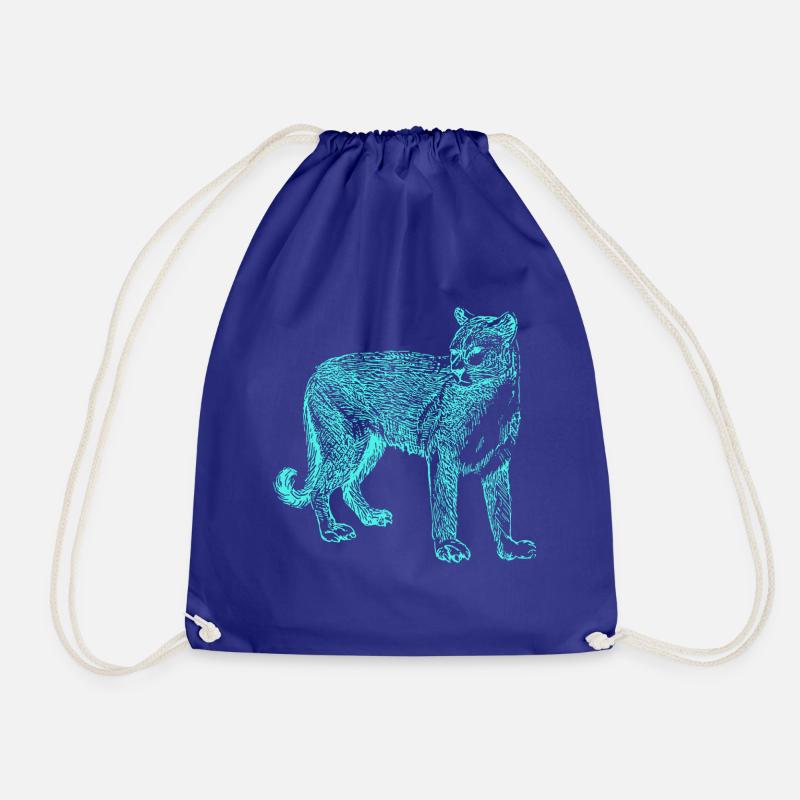 panthère - Sac de sport léger - bleu roi