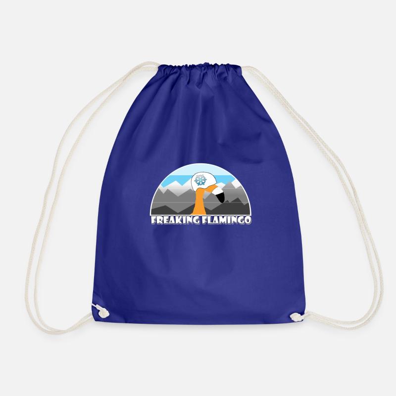 FF Snow Flamingo - Drawstring Bag - royal blue