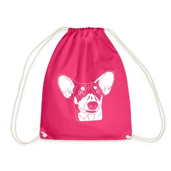 Podenco Mix - Turnbeutel - Fuchsia - Vorne