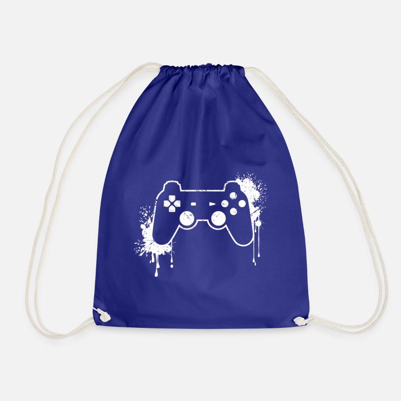 RETRO CONTROLLER en blanc - Sac de sport léger - bleu roi