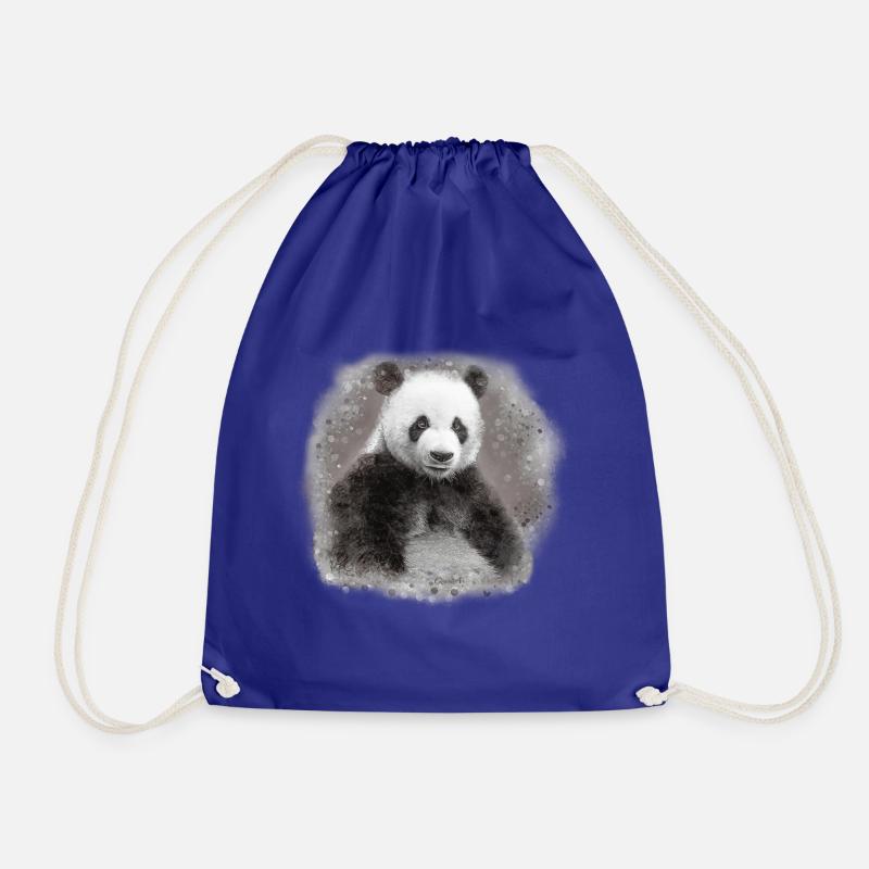 Panda - Turnbeutel - Königsblau