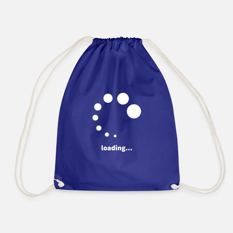 Loading... - Drawstring Bag - royal blue