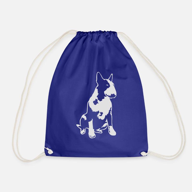 Bull Terrier 2013 1c_4dark - Drawstring Bag - royal blue