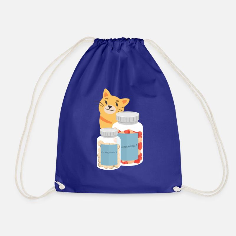 Antidepressant Cat - Turnbeutel - Königsblau