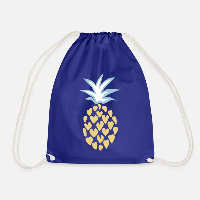 Pineapple - Pineapple Lover - Drawstring Bag - royal blue