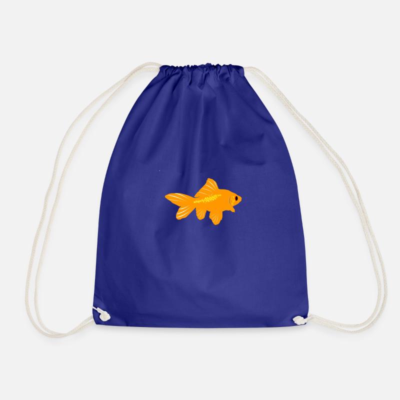 goldfish - Drawstring Bag - royal blue