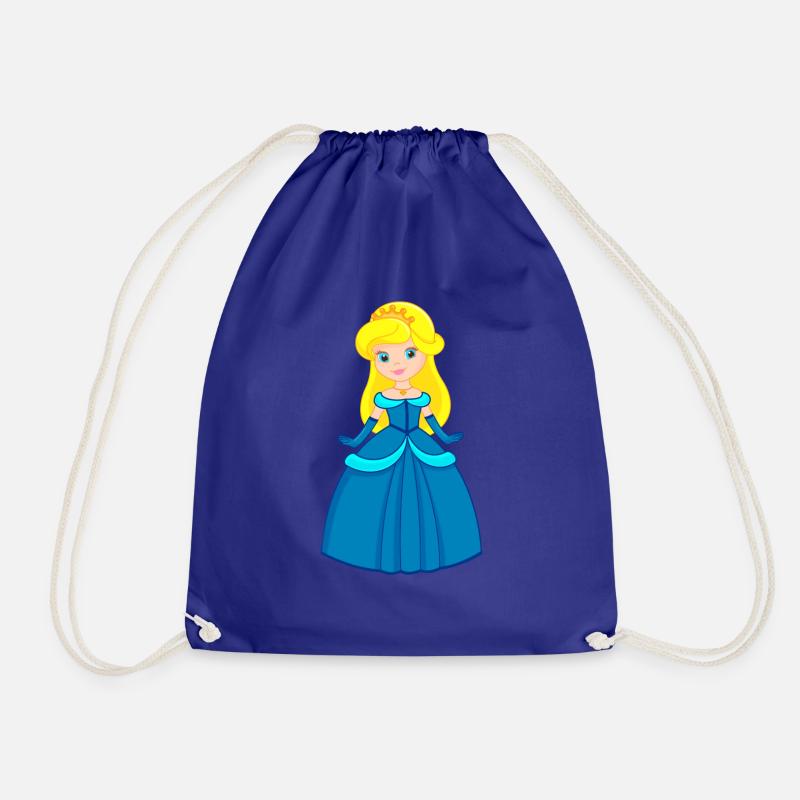 princess - Drawstring Bag - royal blue