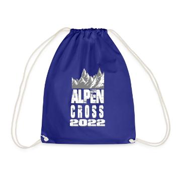 Alpen Cross 2022 Shirt - Turnbeutel - Königsblau - Vorne