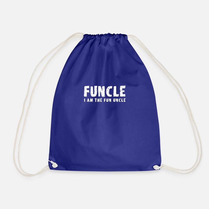 funcle ich bin der spass Onkel - Turnbeutel - Königsblau