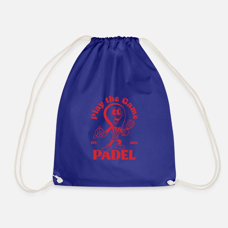 Play the Game Padel Red - Drawstring Bag - royal blue