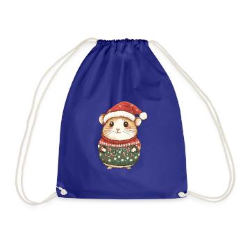Noël hamster - Sac de sport léger - bleu roi - Devant