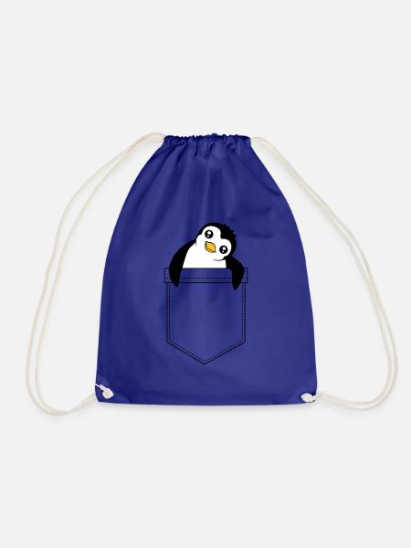 Süßer Kleiner Pinguin Brusttasche Reise Tasche - Turnbeutel - Königsblau
