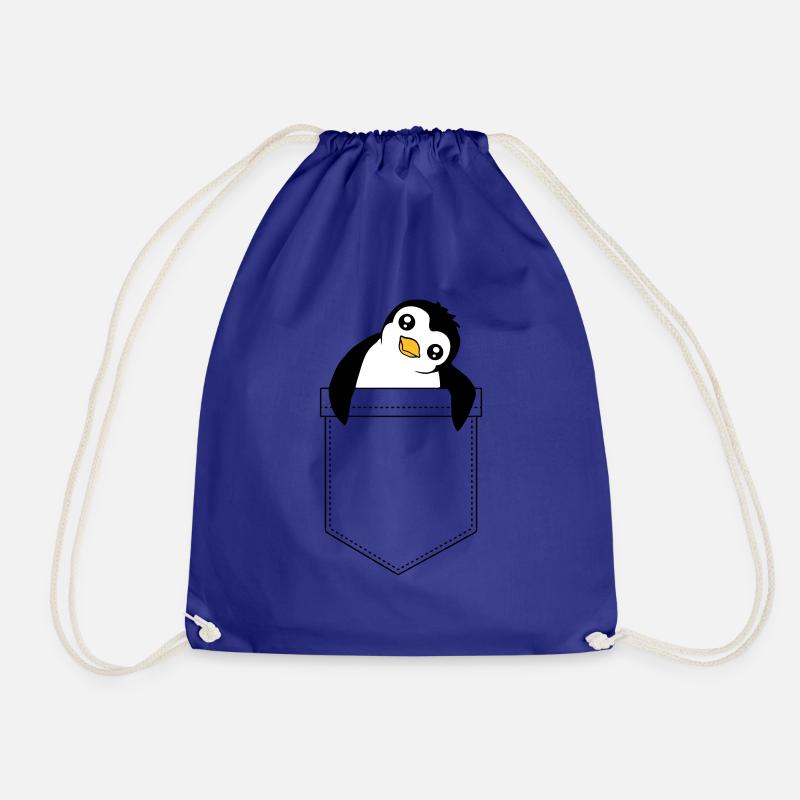 Süßer Kleiner Pinguin Brusttasche Reise Tasche - Turnbeutel - Königsblau