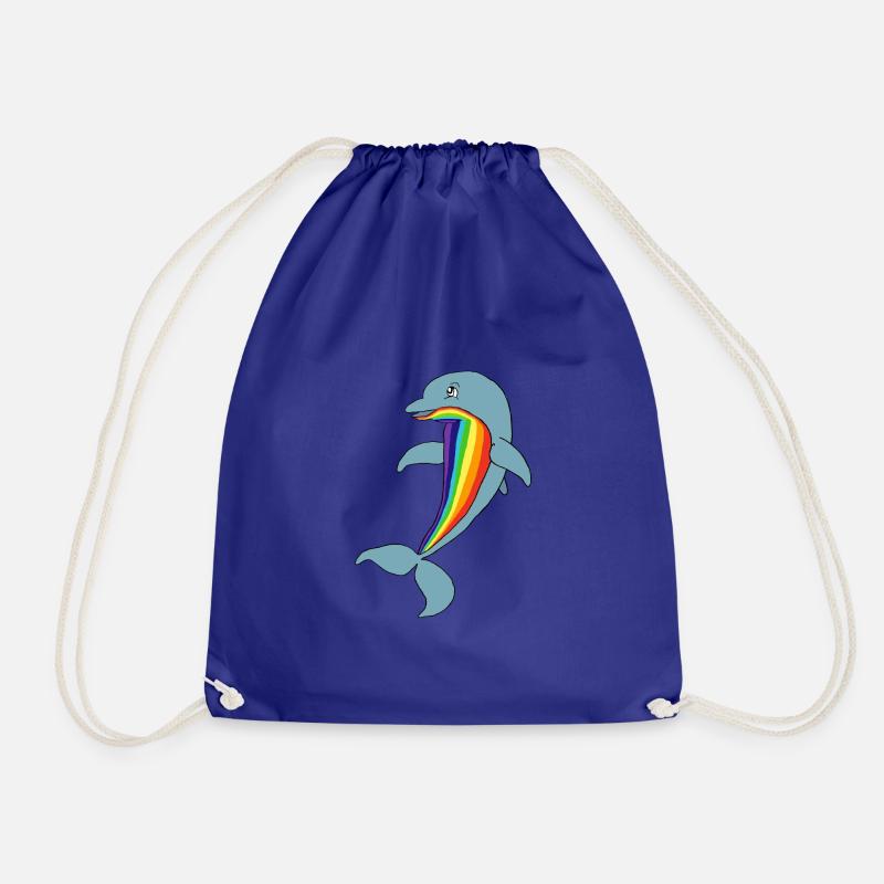 Happy Dolphin - Turnbeutel - Königsblau