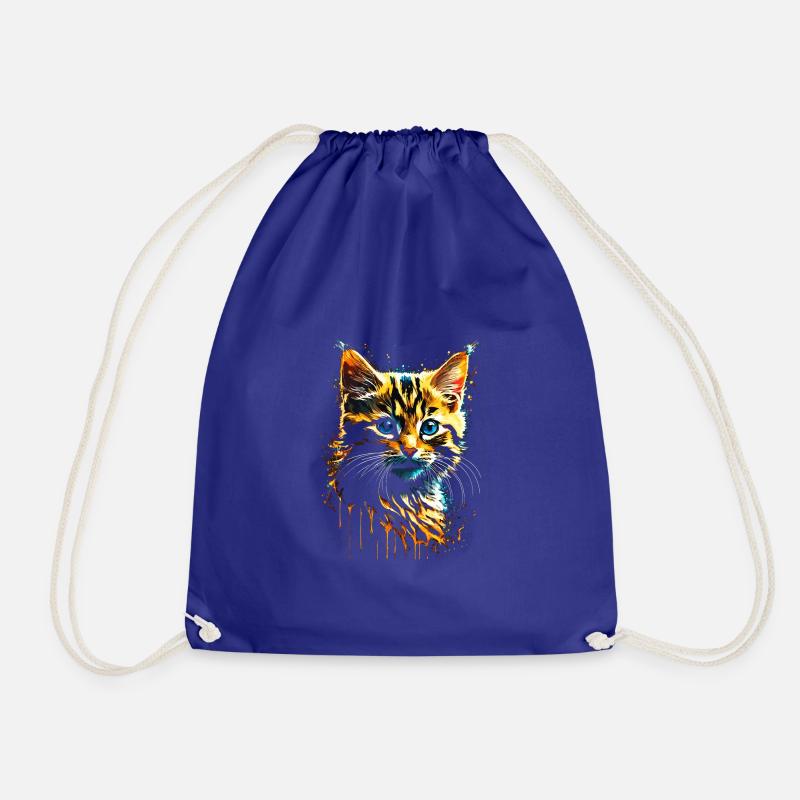 KITTEN - Drawstring Bag - royal blue