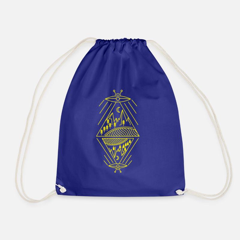 UFO ALIEN - Drawstring Bag - royal blue