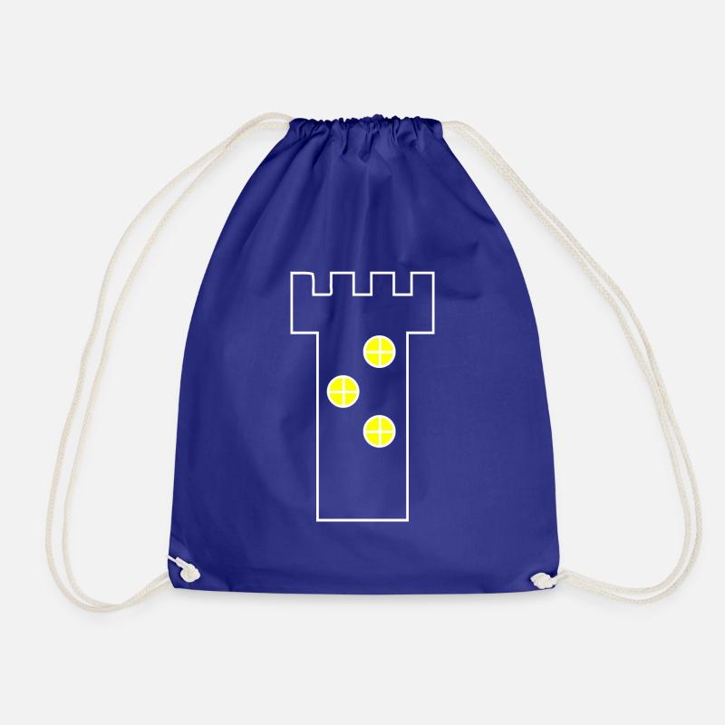 Castle Tower - Drawstring Bag - royal blue