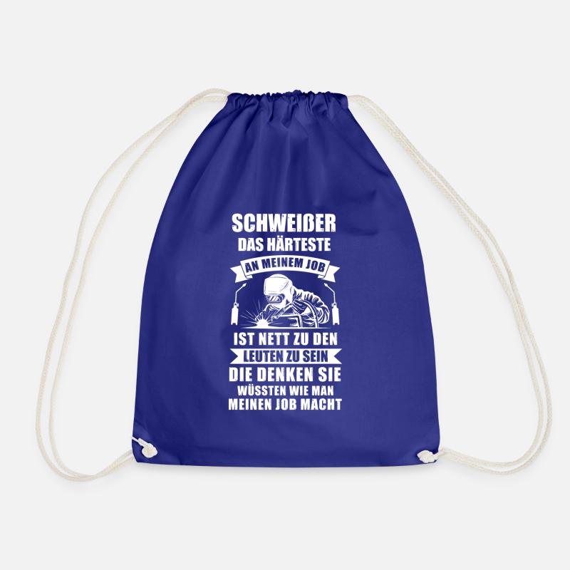 Schweißer Beruf Schweisser Geschenk - Turnbeutel - Königsblau
