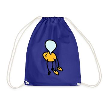 chewing_gum_man - Sac de sport léger - bleu roi - Devant