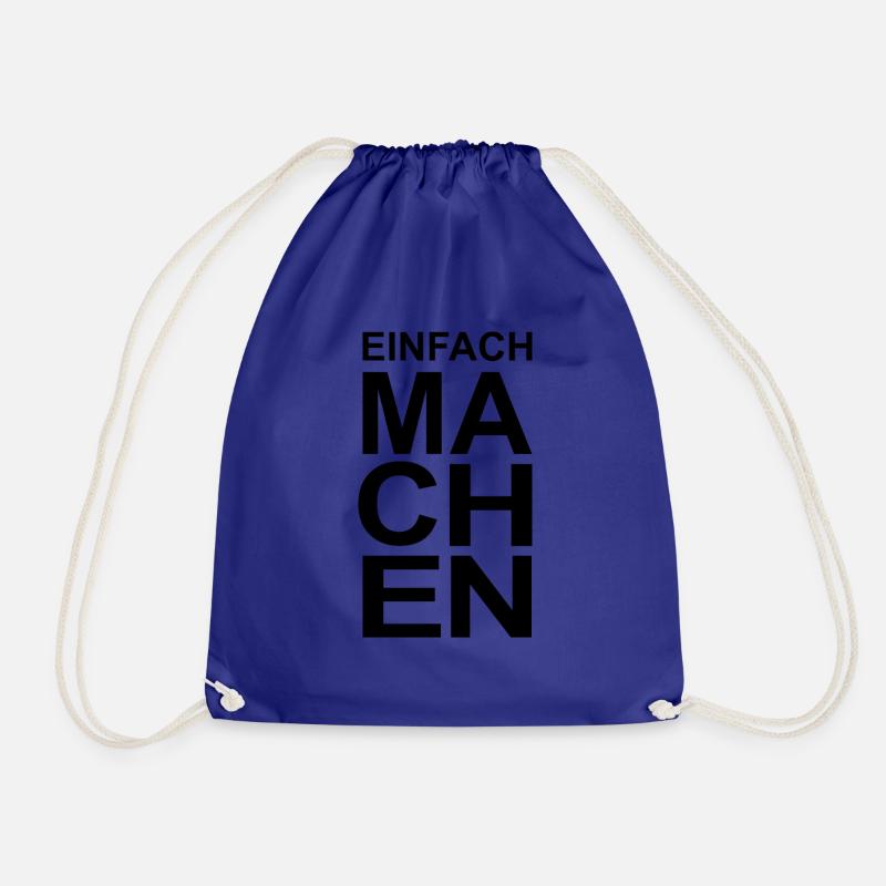 Einfach machen! Jetzt! Los! - Turnbeutel - Königsblau
