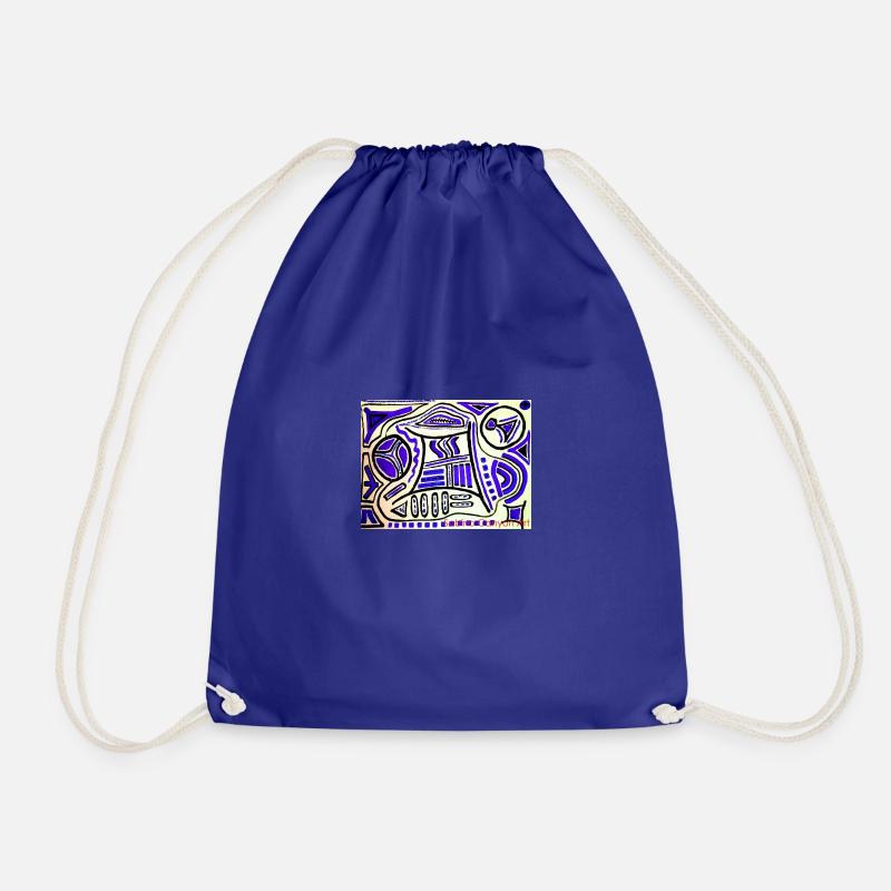 Sabino Lemon ART Teas - Drawstring Bag - royal blue