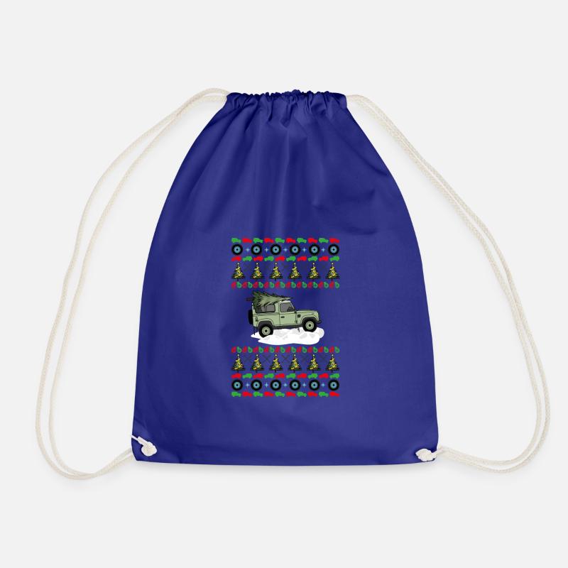 Defender - Christmas Sweater - Drawstring Bag - royal blue