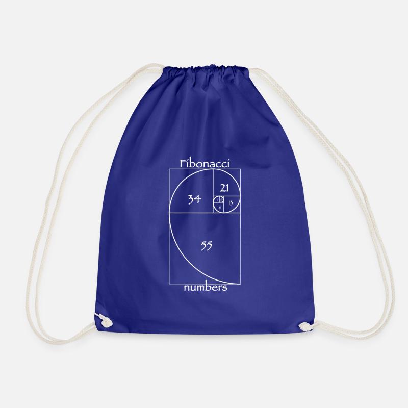 Fibonacci numbers - Drawstring Bag - royal blue