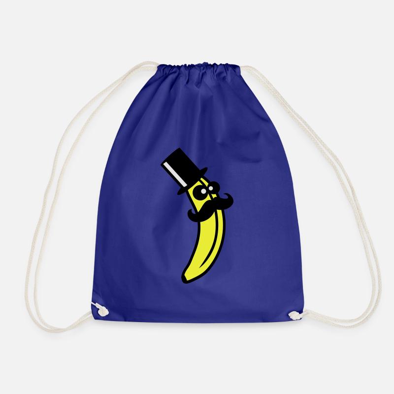 Sir Mustache Banana - Turnbeutel - Königsblau
