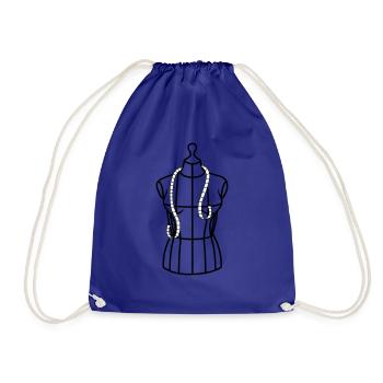 Mannequin tailleur avec bande de masse - Sac de sport léger - bleu roi - Devant