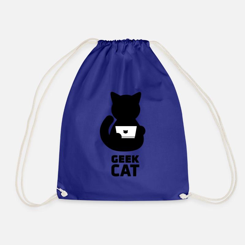 geek cat - Turnbeutel - Königsblau