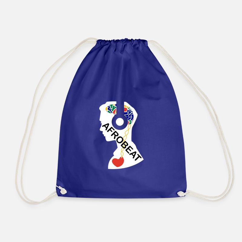 My heart beats for Afrobeat - Drawstring Bag - royal blue