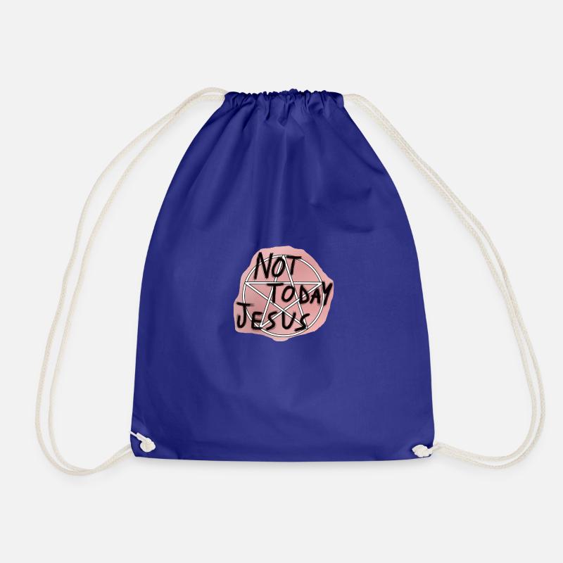 Not today Jesus - Drawstring Bag - royal blue