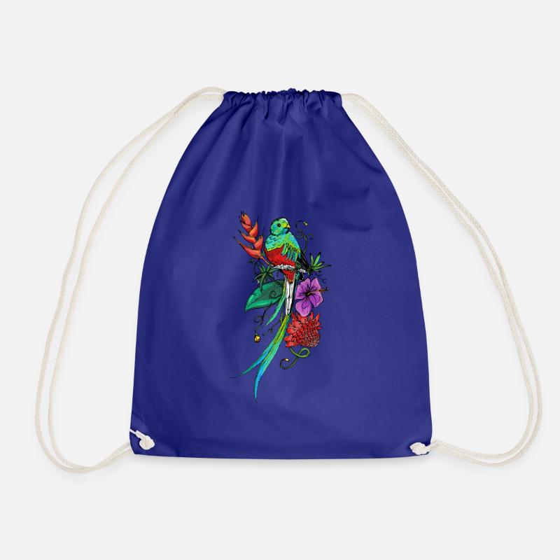 Quetzal - Drawstring Bag - royal blue