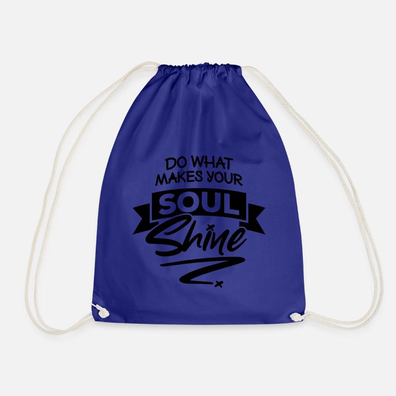 Do what makes your soul shine - Turnbeutel - Königsblau