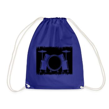 Cadeaux de batteur de batterie - Sac de sport léger - bleu roi - Devant