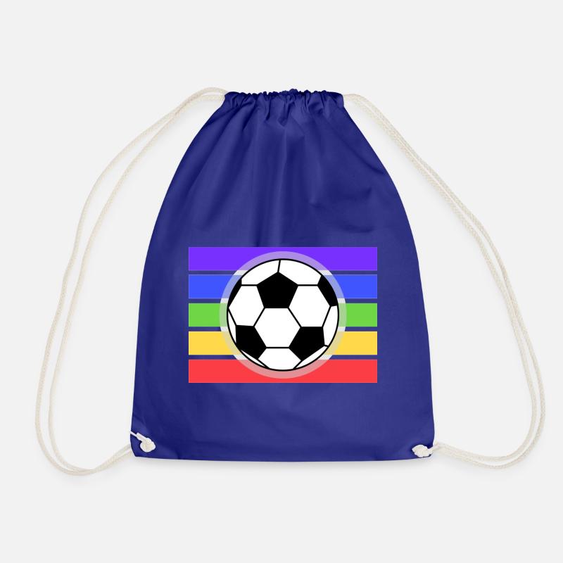 Fußball Regenbogen WM Trikot - Turnbeutel - Königsblau
