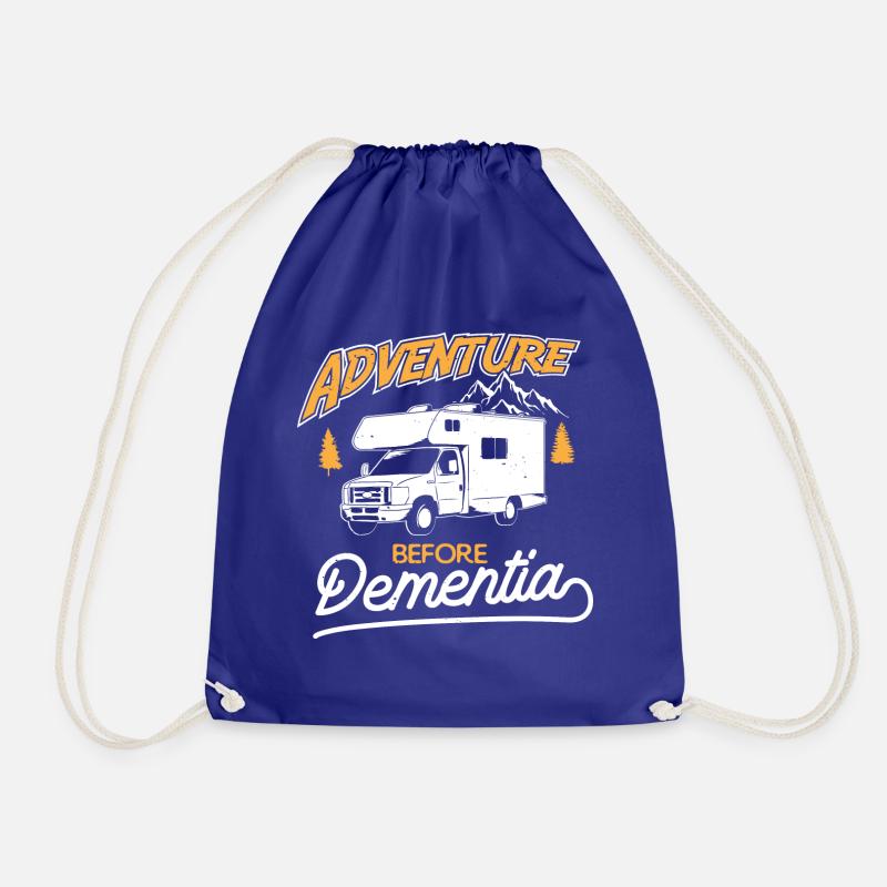 Adventure before Dementia - Camping Camper - Turnbeutel - Königsblau
