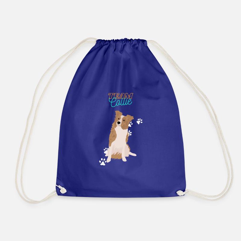 Team Collie - Drawstring Bag - royal blue